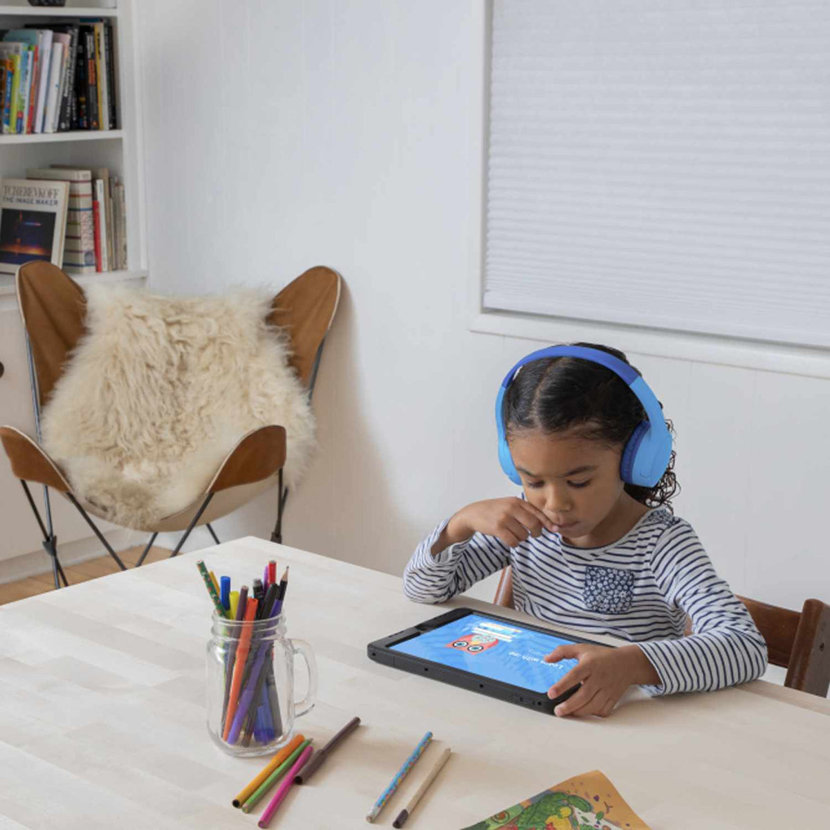 Belkin SoundForm Mini — Casque supra-auriculaire sans fil pour enfants — bleu