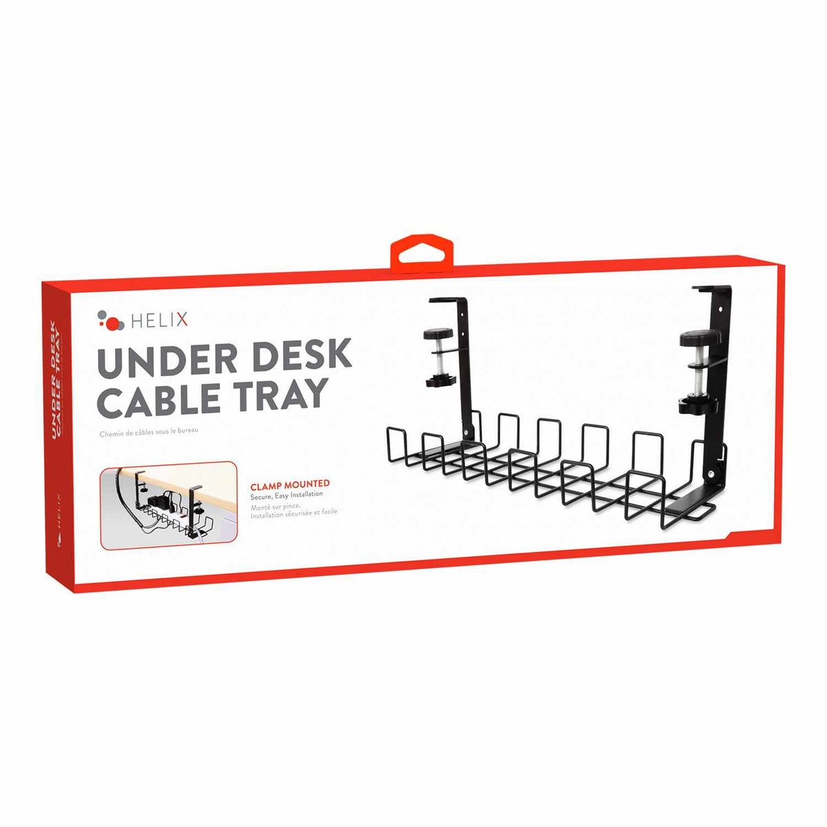 Emerge Helix Desk — Câble Management Tray noir