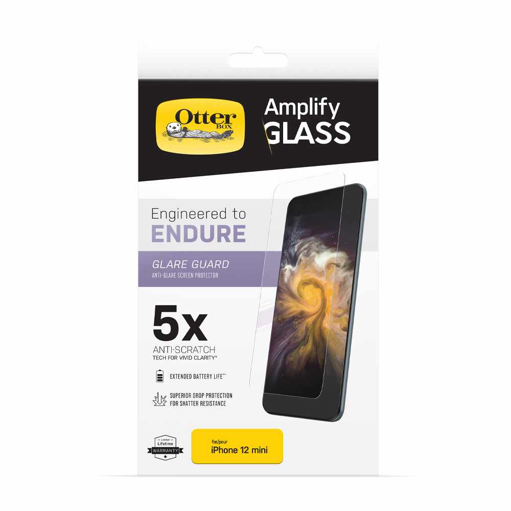 OtterBox Amplify Glare Guard Screen Protectror Clear for iPhone 12 mini