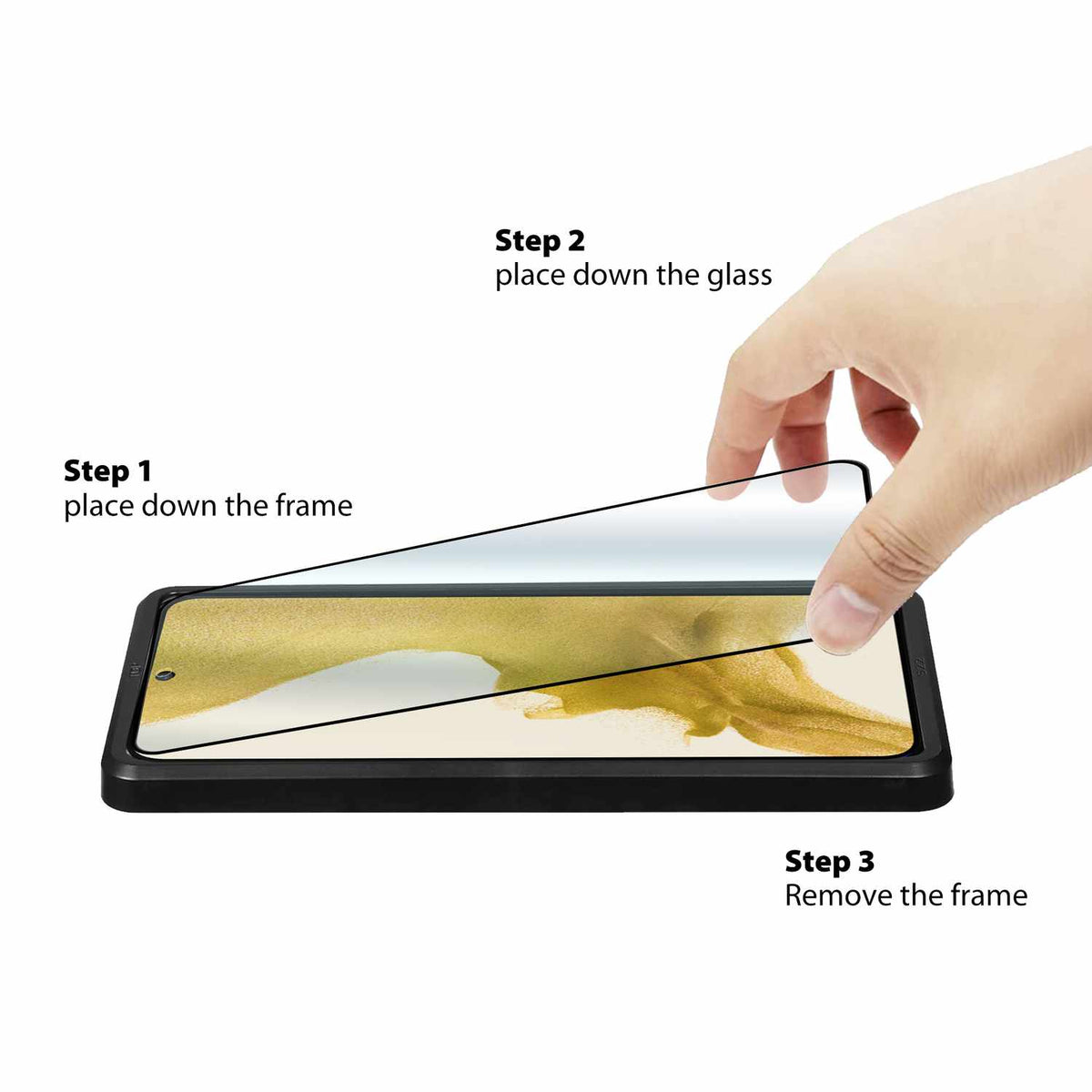 BEA3DGS22 3D Curved Verre avec trousse d’installation Galaxy S22