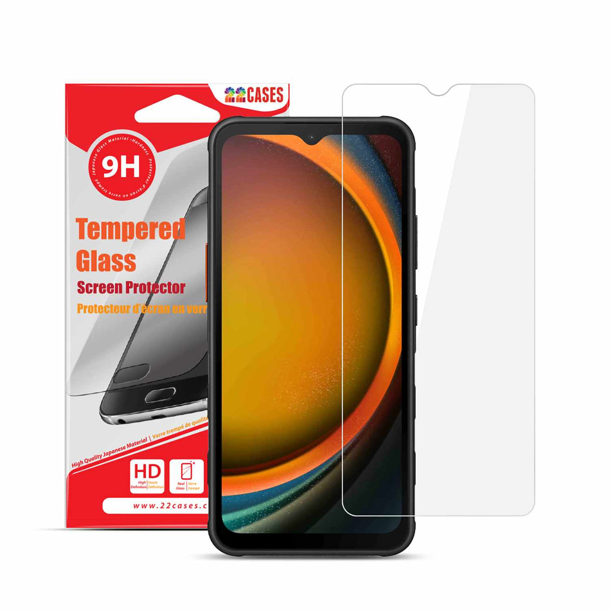 22 Cases — Protecteur d’écran en verre trempé pour Samsung Galaxy XCover7 Pro