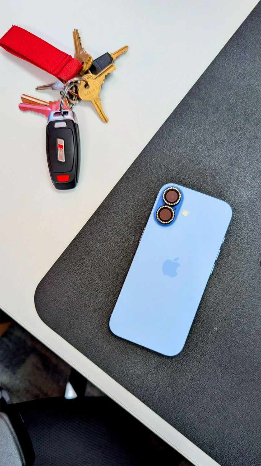 Blu Element Diamond 1 by 1 Lens Protector Black for iPhone Air