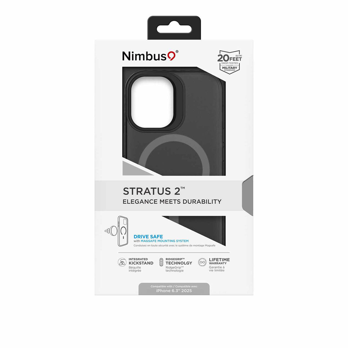 Nimbus9 Stratus 2 MagSafe Case Smoke for iPhone 17