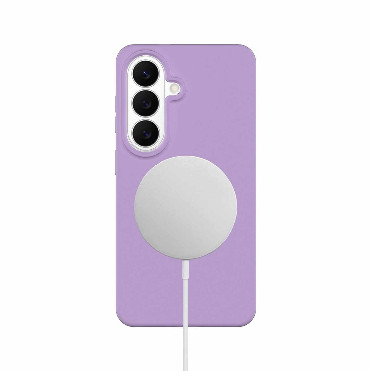 Blu Element — Étui en silicone MagSafe pour Samsung Galaxy S26 — lavande
