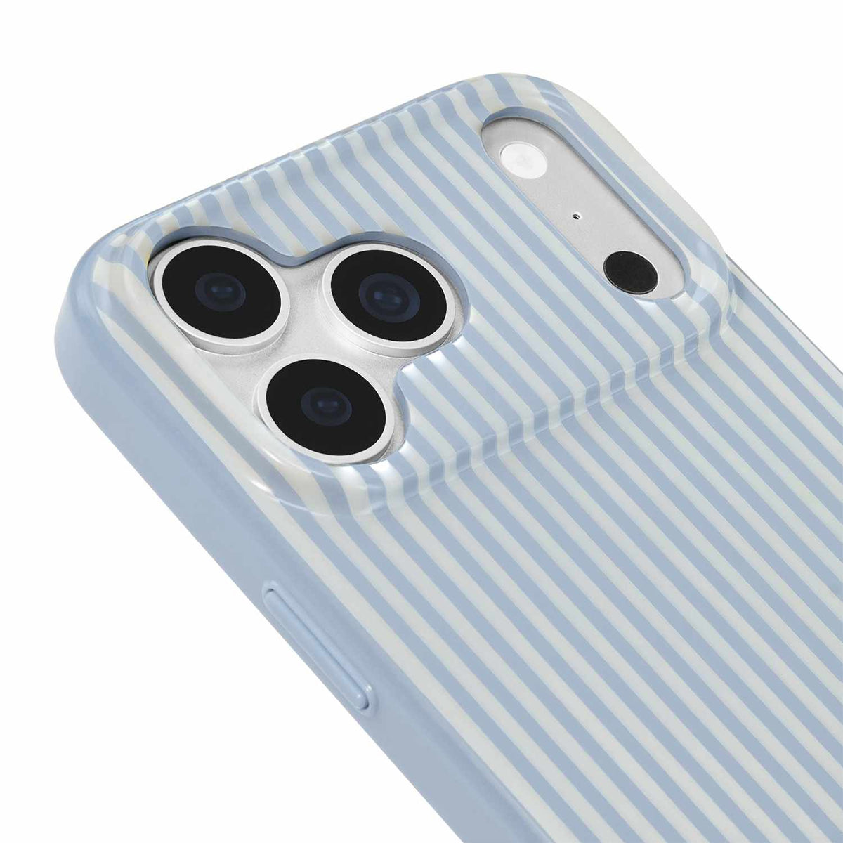 Kate Spade — Étui protecteur MagSafe pour iPhone 18 Pro/17 Pro — Stripe Diamond bleu