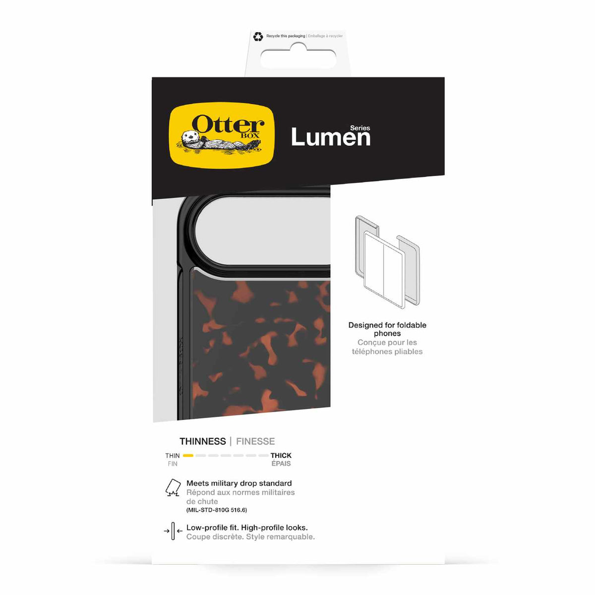 OtterBox Lumen — Étui transparent MagSafe pour iPhone Duo — Tortoise