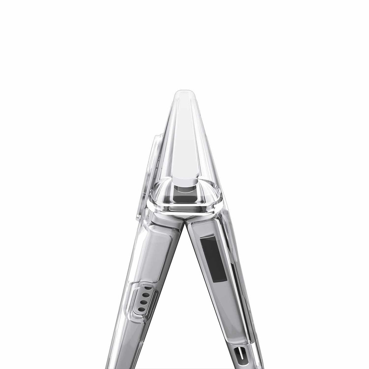 Spigen Crystal Hybrid Pro — Étui MagFit pour iPhone Duo — transparent blanc