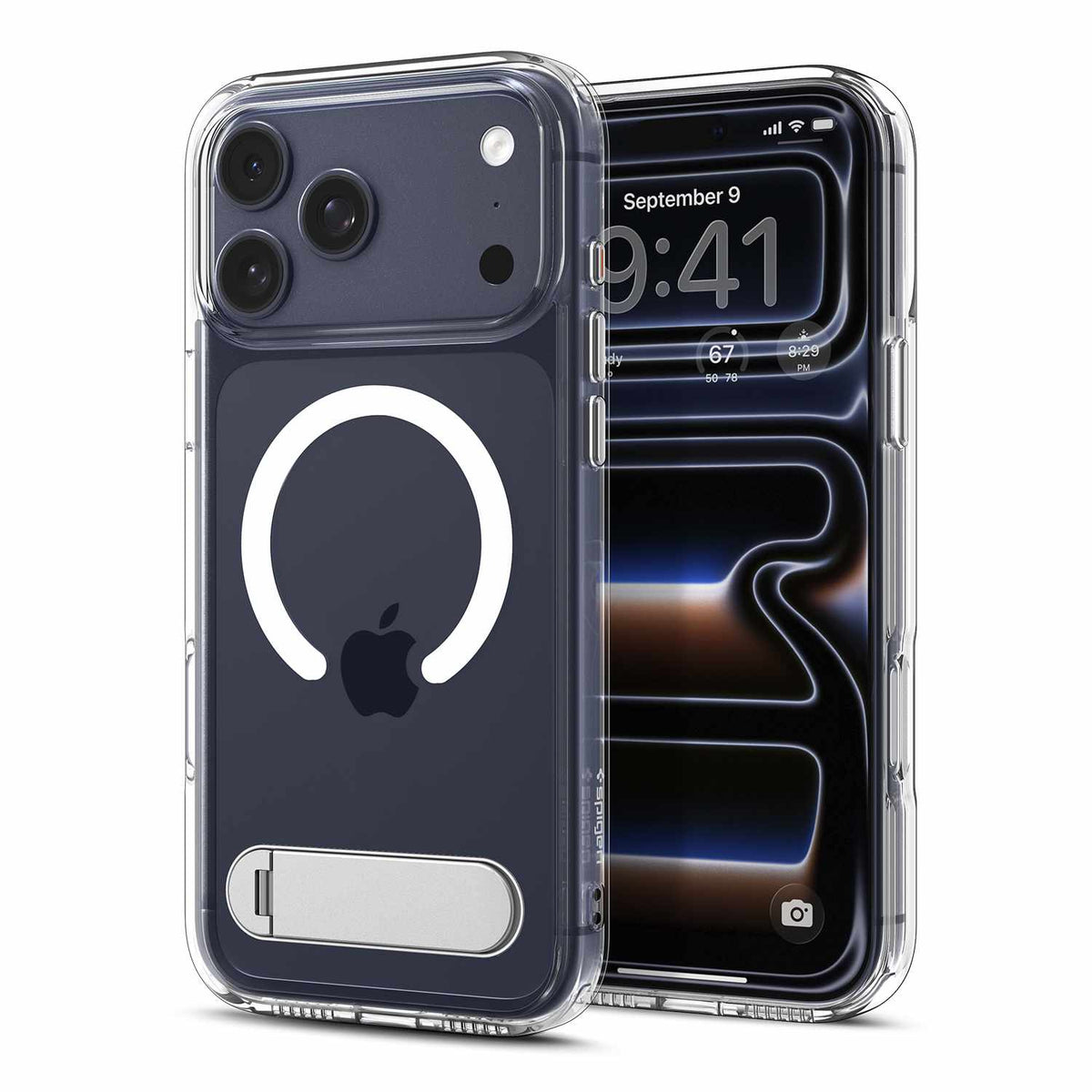 Spigen Slim Armor Essential S — Étui MagFit pour iPhone 18 Pro/17 Pro — Crystal transparent