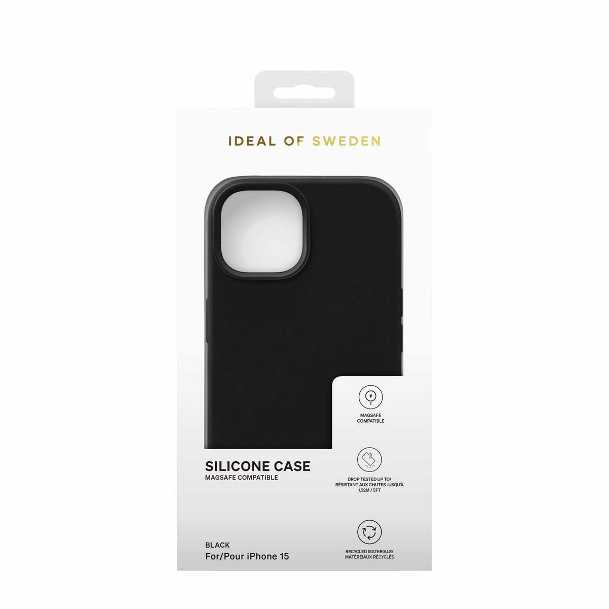 IDSICMSI236101 Silicone Case MagSafe iPhone 15/14/13 Black