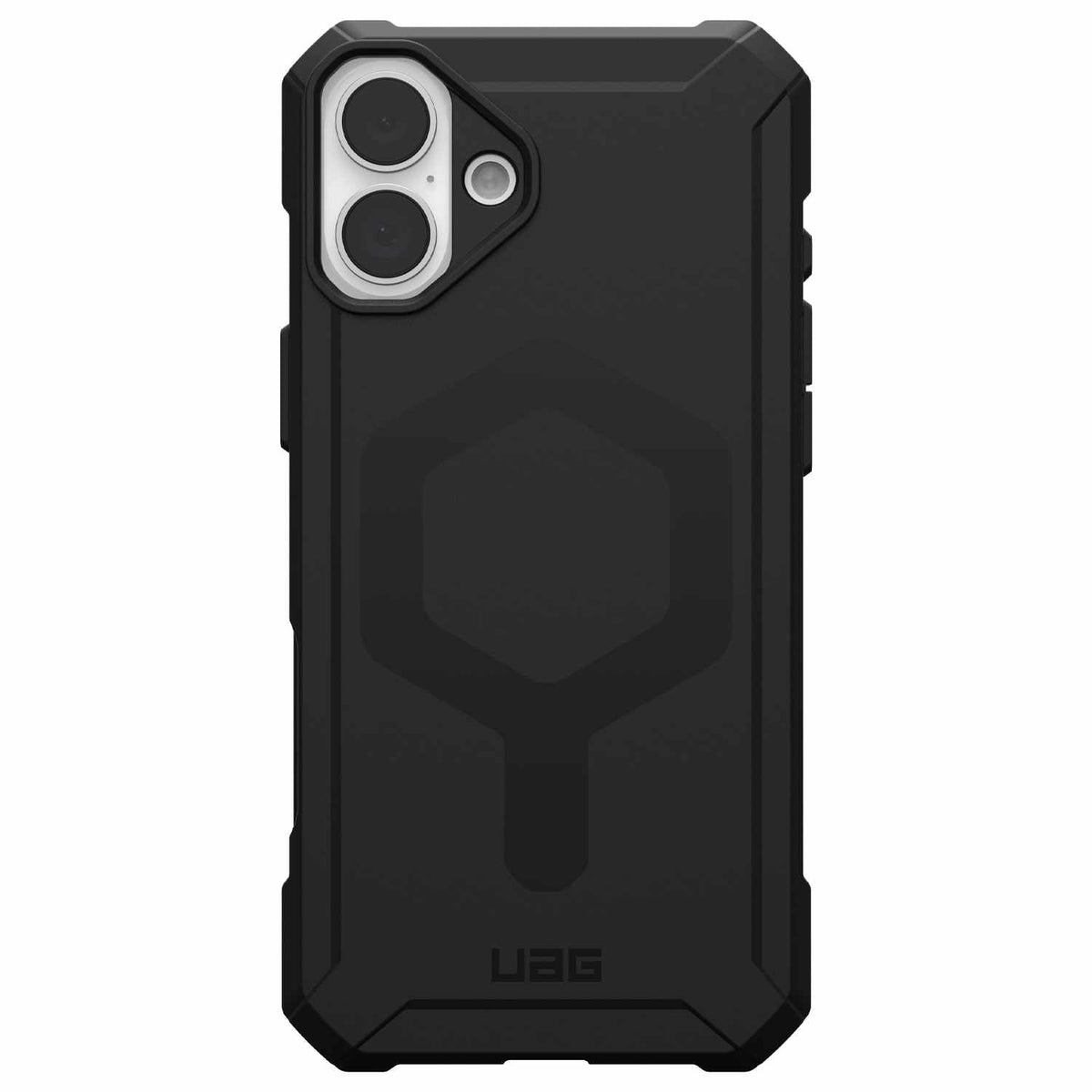 UAG Essential Armor — Étui MagSafe robuste pour iPhone 16 — noir