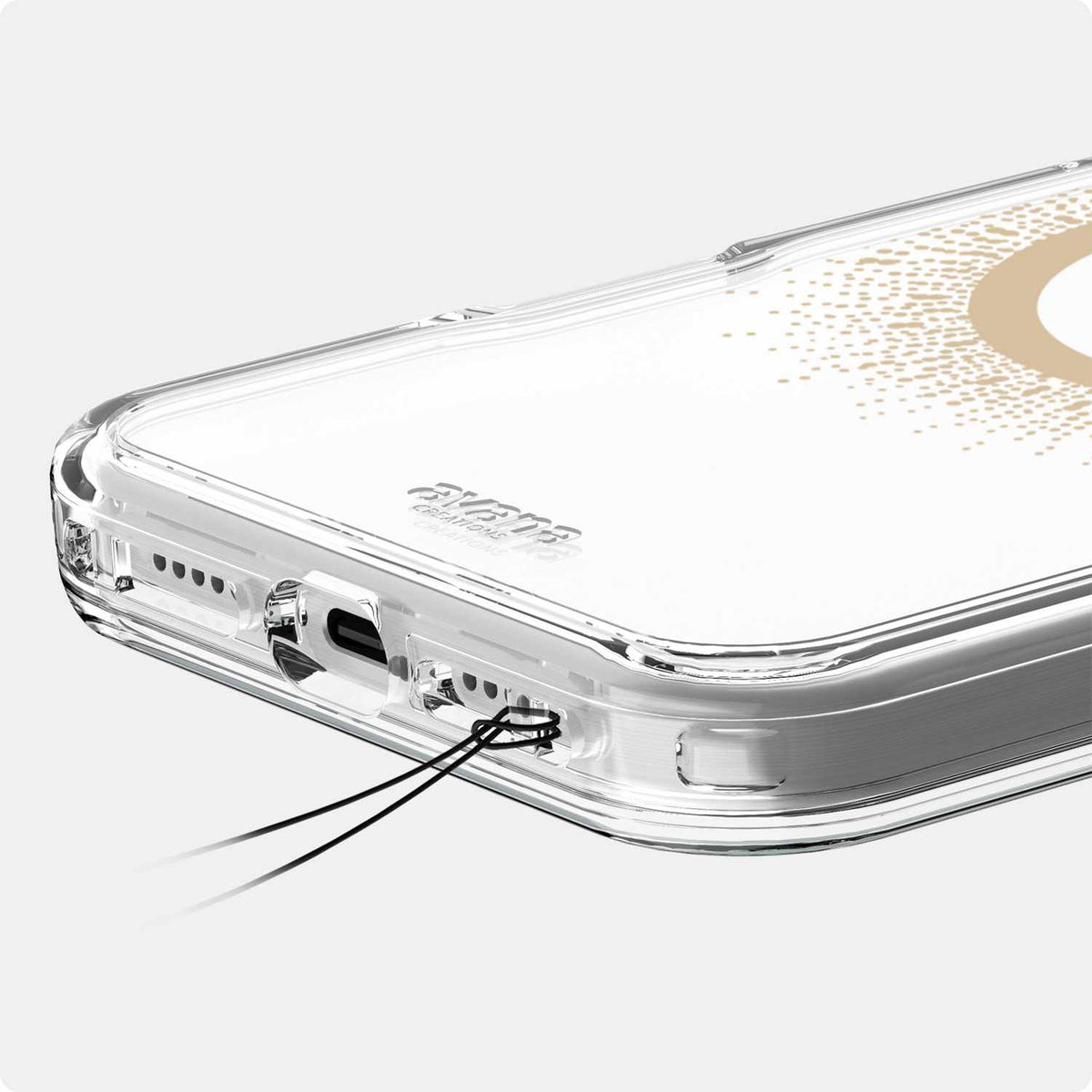 AP6UAVMAUGOLD Aura — Étui MagSafe pour iPhone 16 Pro Max or