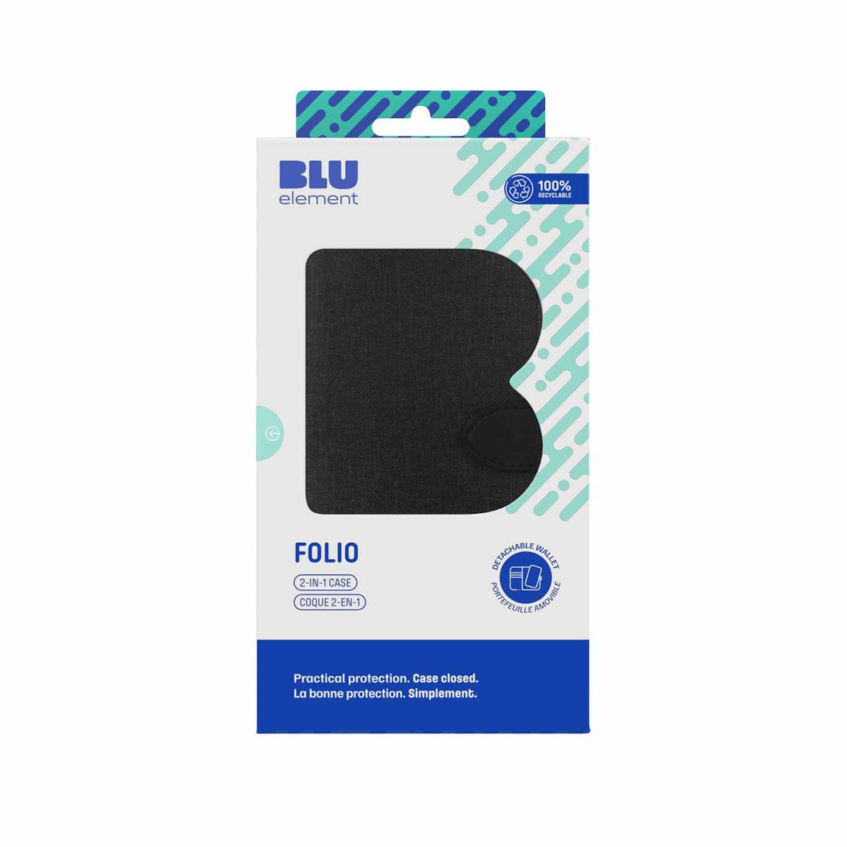 Blu Element — Étui folio 2-en-1 pour Samsung Galaxy S24 FE — noir