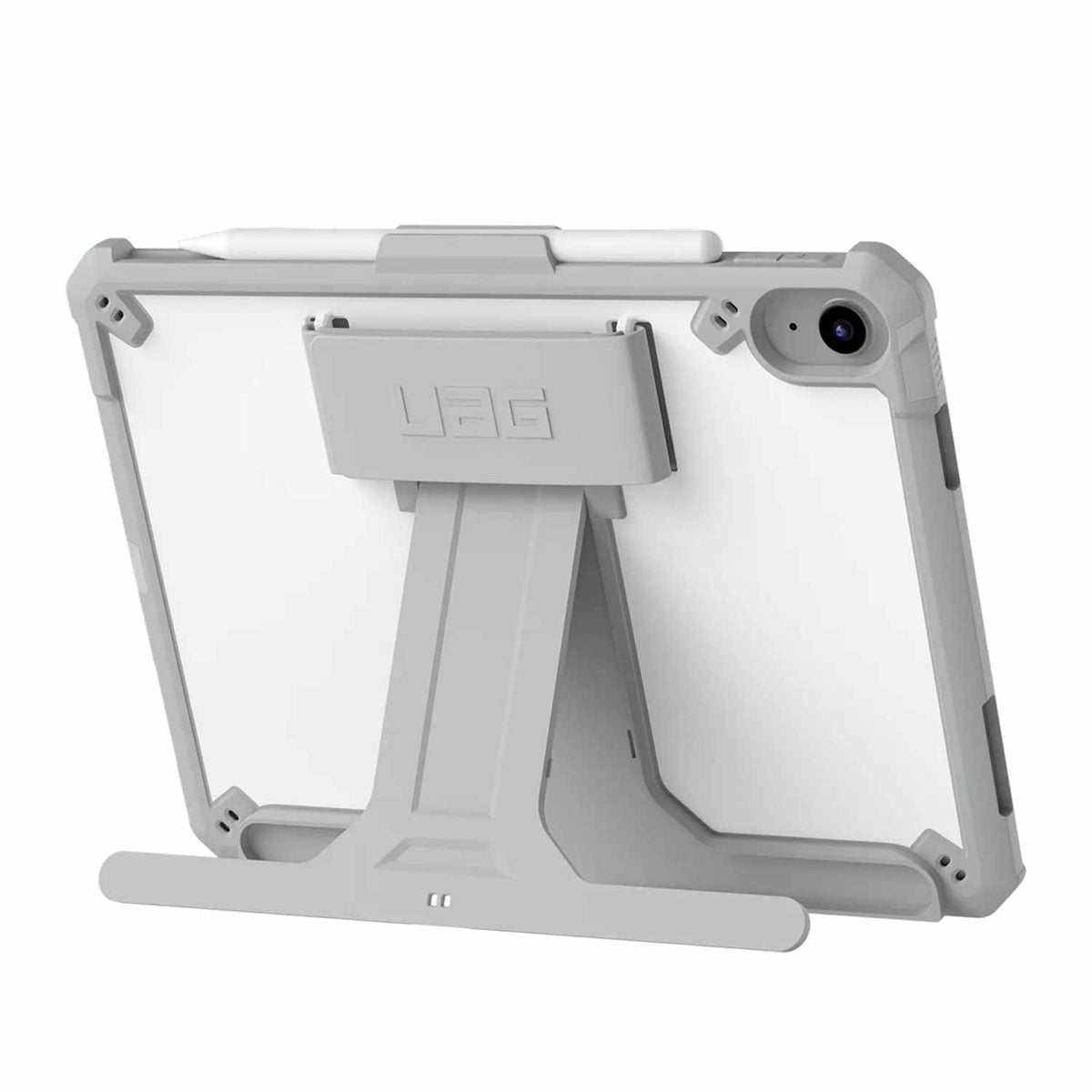 12339HB14130 Scout — Étui avec support pour iPad 11 2025 (11e génération)/(10e génération) blanc/gris — & Sangle à main HealthCare en vrac
