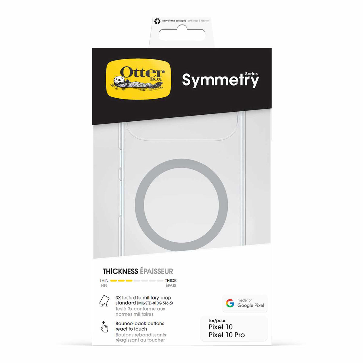 OtterBox Symmetry Clear Case w/Magnets Clear for Google Pixel 10/10 Pro