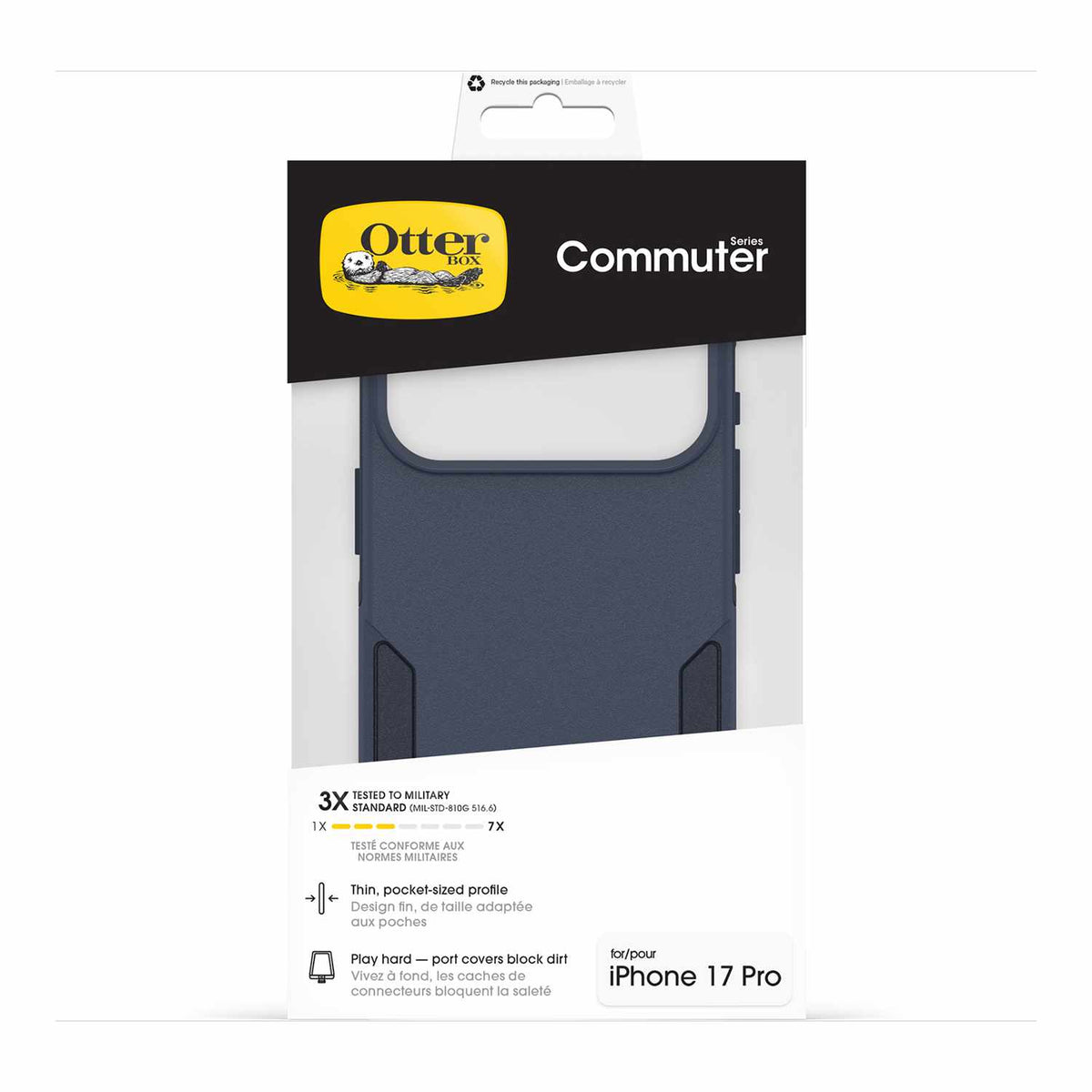OtterBox Commuter MagSafe Case w/Camera Control Riverside (Blue) for iPhone 18 Pro/17 Pro