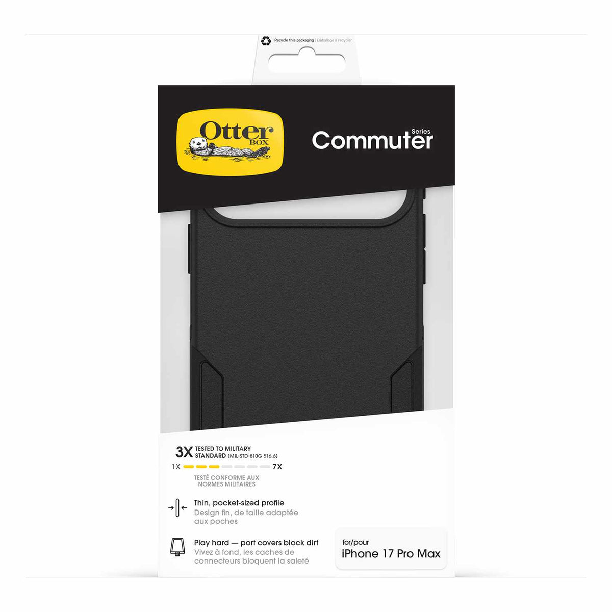 OtterBox Commuter MagSafe Case w/Camera Control Black for iPhone 18 Pro Max/17 Pro Max in Bulk Packaging