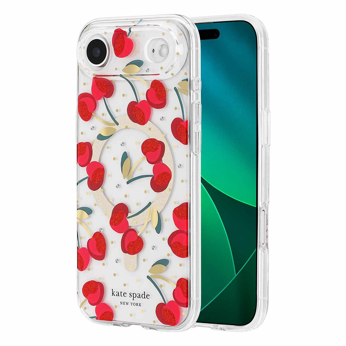 Kate Spade — Étui protecteur MagSafe pour iPhone Air — Cherry Dot