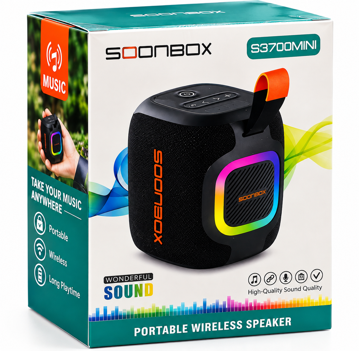 SOONBOX S3700 Mini Portable Wireless Speaker