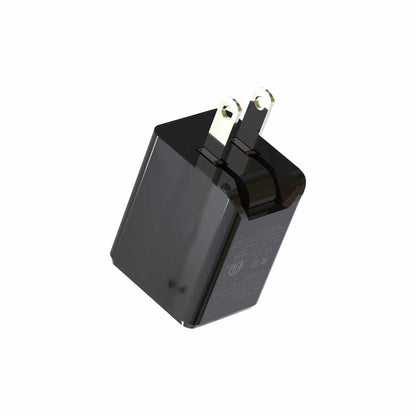 Blu Element — Chargeur mural double USB-C 20W PD et USB-A — noir