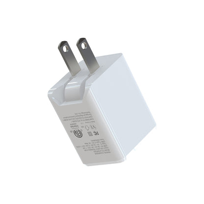 Blu Element Wall Charger Dual USB-C 20W PD and USB-A White