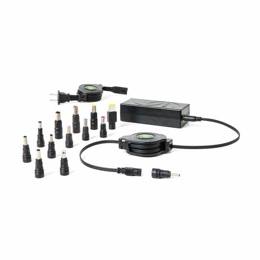 Helix/Retrak Retractable Universal Laptop Charger 65W Black