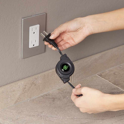 Helix/Retrak rétractable universel ordinateur — Chargeur portable 65W — noir