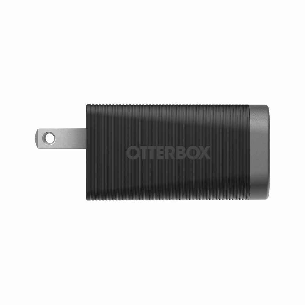 OtterBox Premium Pro — Chargeur mural 60W GaN PD/PPS 2-port USB-C noir avec pliable Prongs