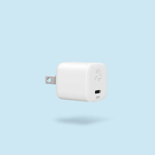 Nimble Wally SubNano — Chargeur mural 20W PD/PPS/GAN USB-C — blanc