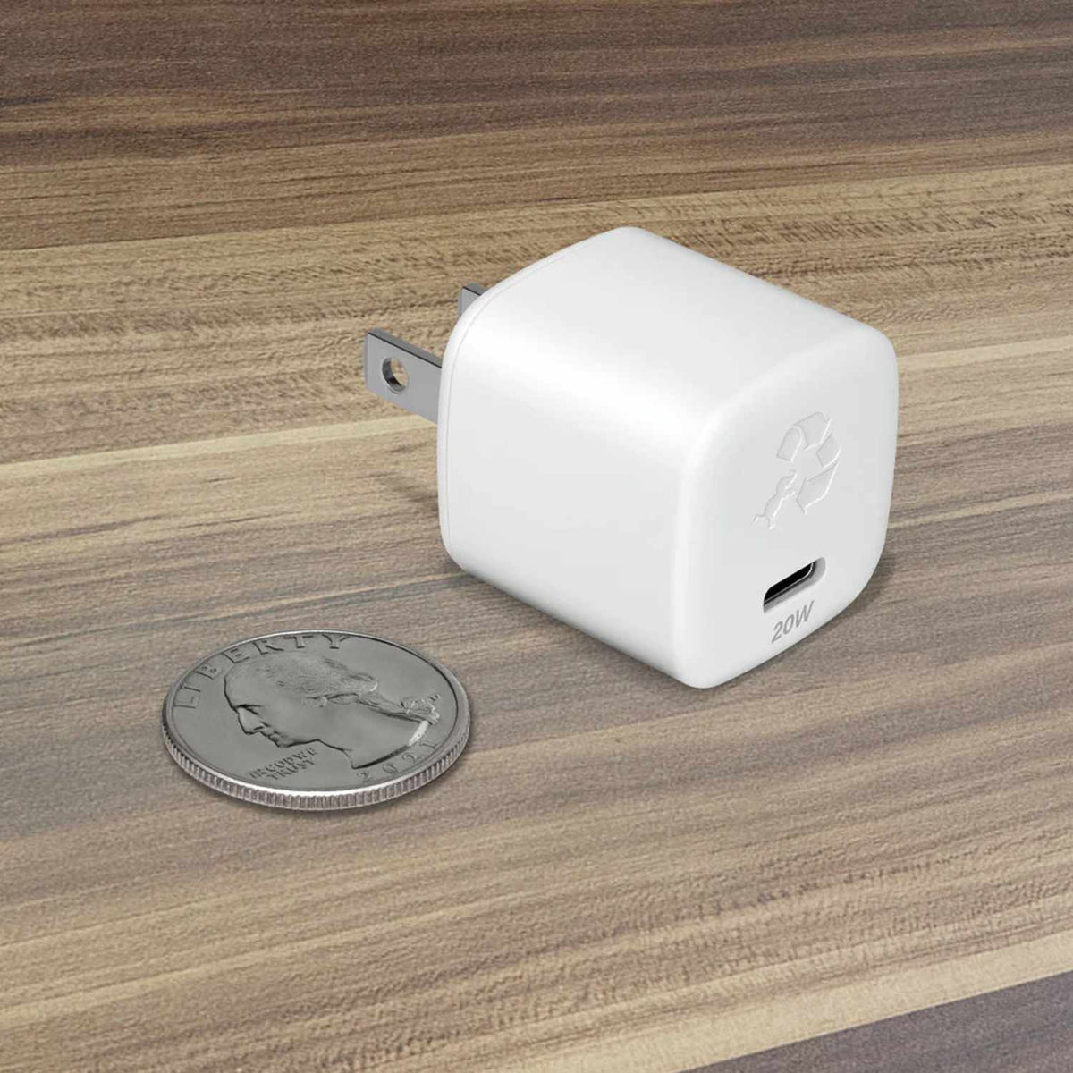 Nimble Wally SubNano — Chargeur mural 20W PD/PPS/GAN USB-C — blanc