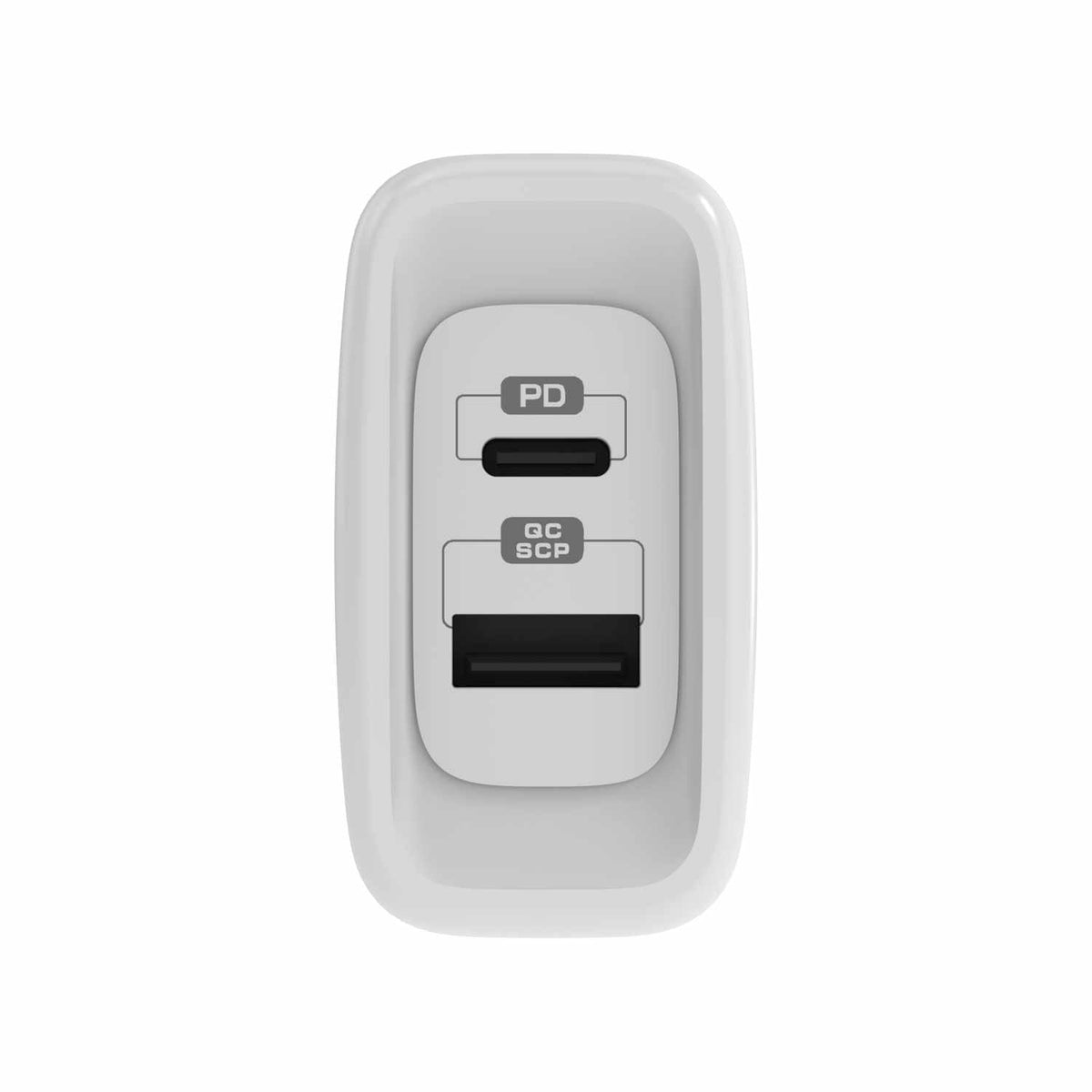 Blu Element Wall Charger Dual USB-C 45W PD and USB-A White