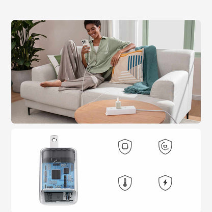 Anker Nano — Chargeur mural 30W USB-C — blanc