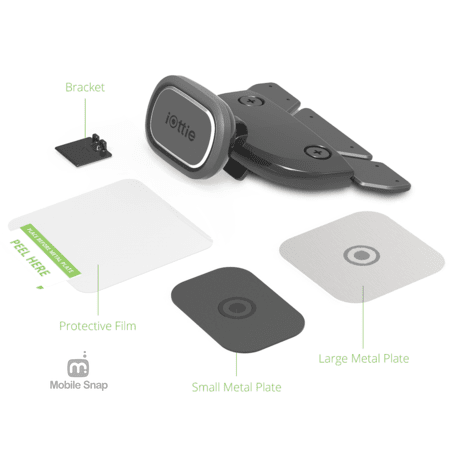 iTap Magnetic 2 CD Slot Mount Universal Black