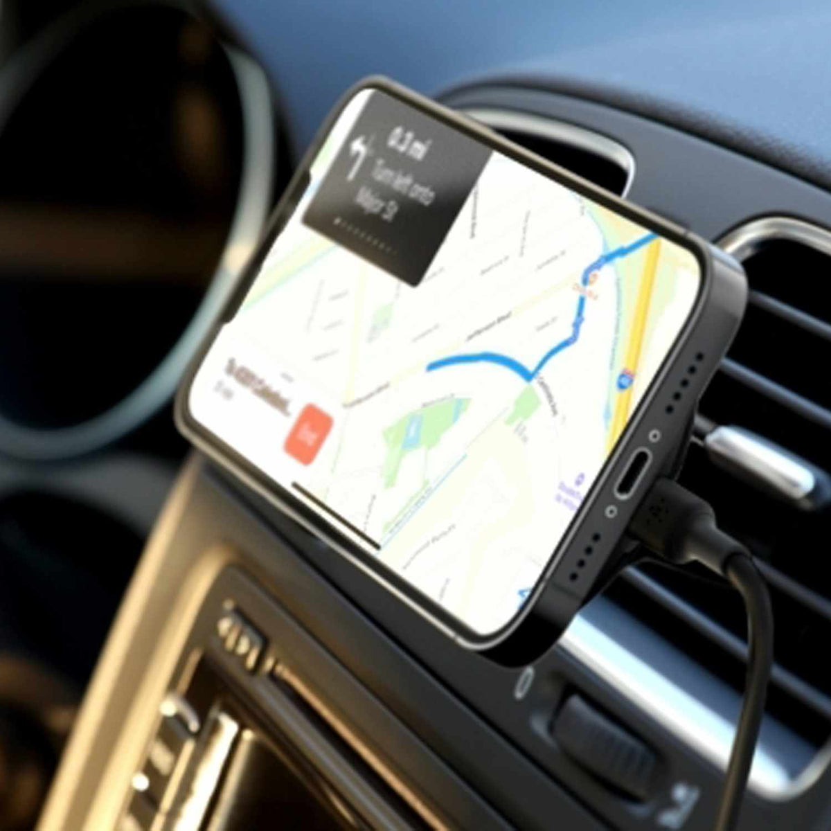 Belkin BoostCharge Magnetic Wireless Car Charger Vent Mount 10W Black