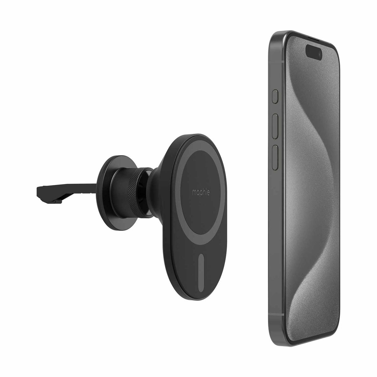 mophie — Support pour grille d’aération magnétique pour Qi-enabled Devices — noir