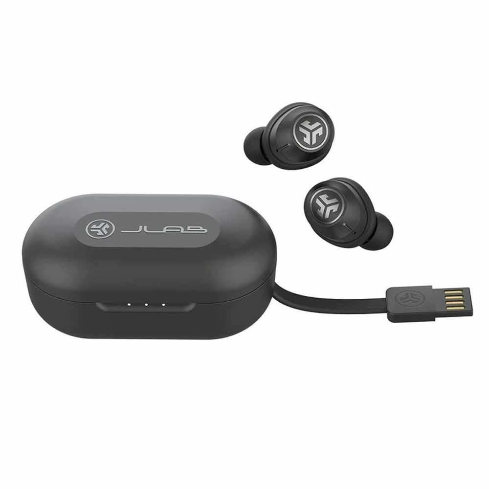 JLab Jbuds Air Écouteurs entièrement sans fil noir avec réduction du bruit