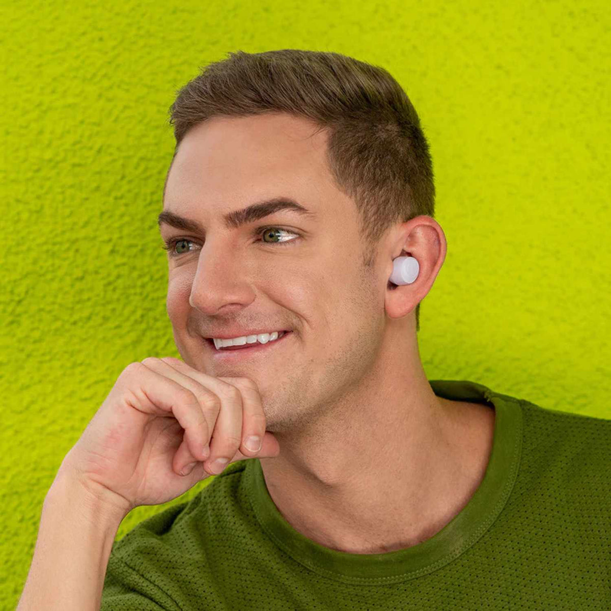 JLab Go Air Pop True Wireless Headphones Lilac