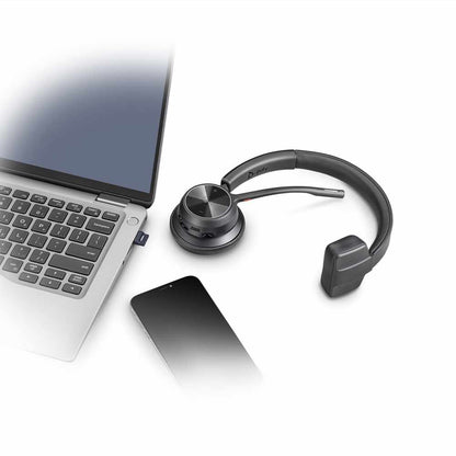 Poly Voyager 4310 Single Ear Headphones with Mic USB-A/C Connector Black