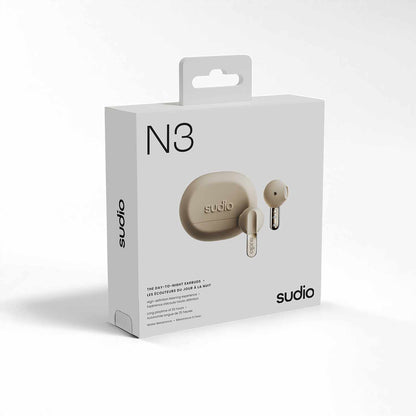 Sudio N3 Wireless Earbuds Sand