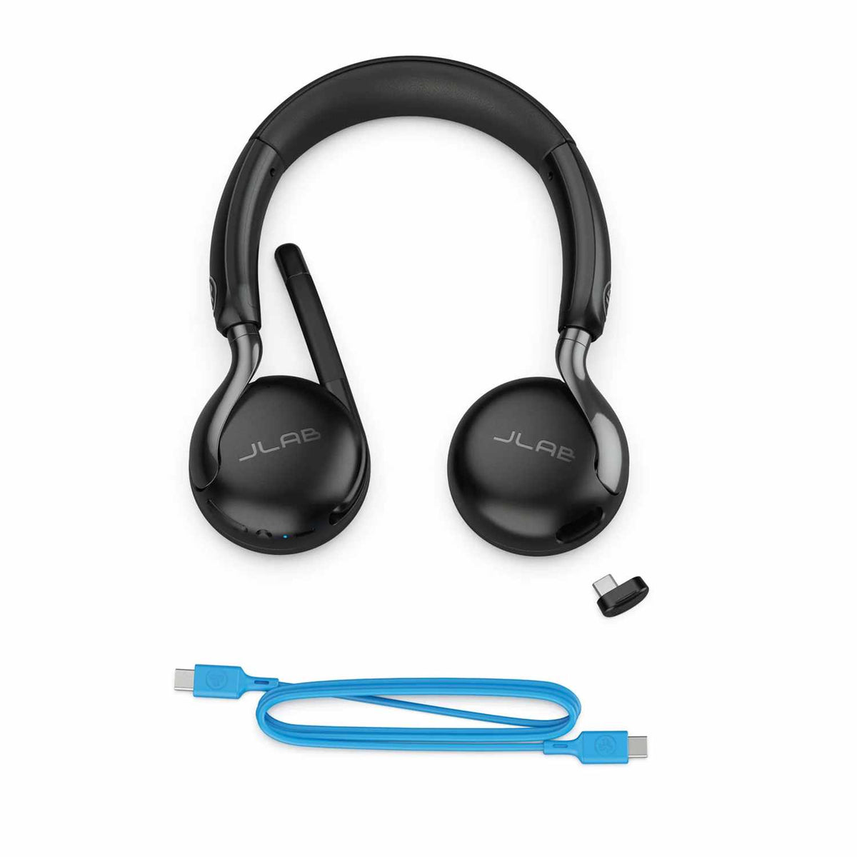 JLab Go Work Gen3 sans fil ou filaire Over the Ear — Casque — noir