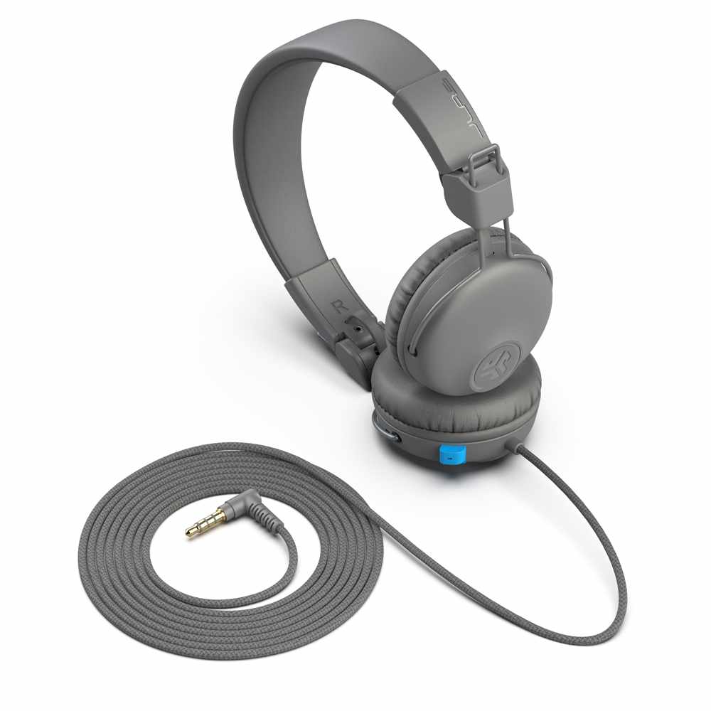 JLab JBuddies Learn Wired On-Ear Headphones Gray (English only Packaging)