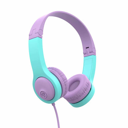 JLab JBuddies — Casque pliable filaire Gen2 rose/sarcelle