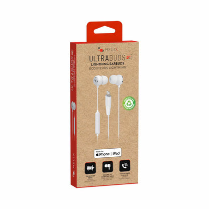 Helix/Retrak Helix Eco Lightning Ultra Écouteurs — blanc