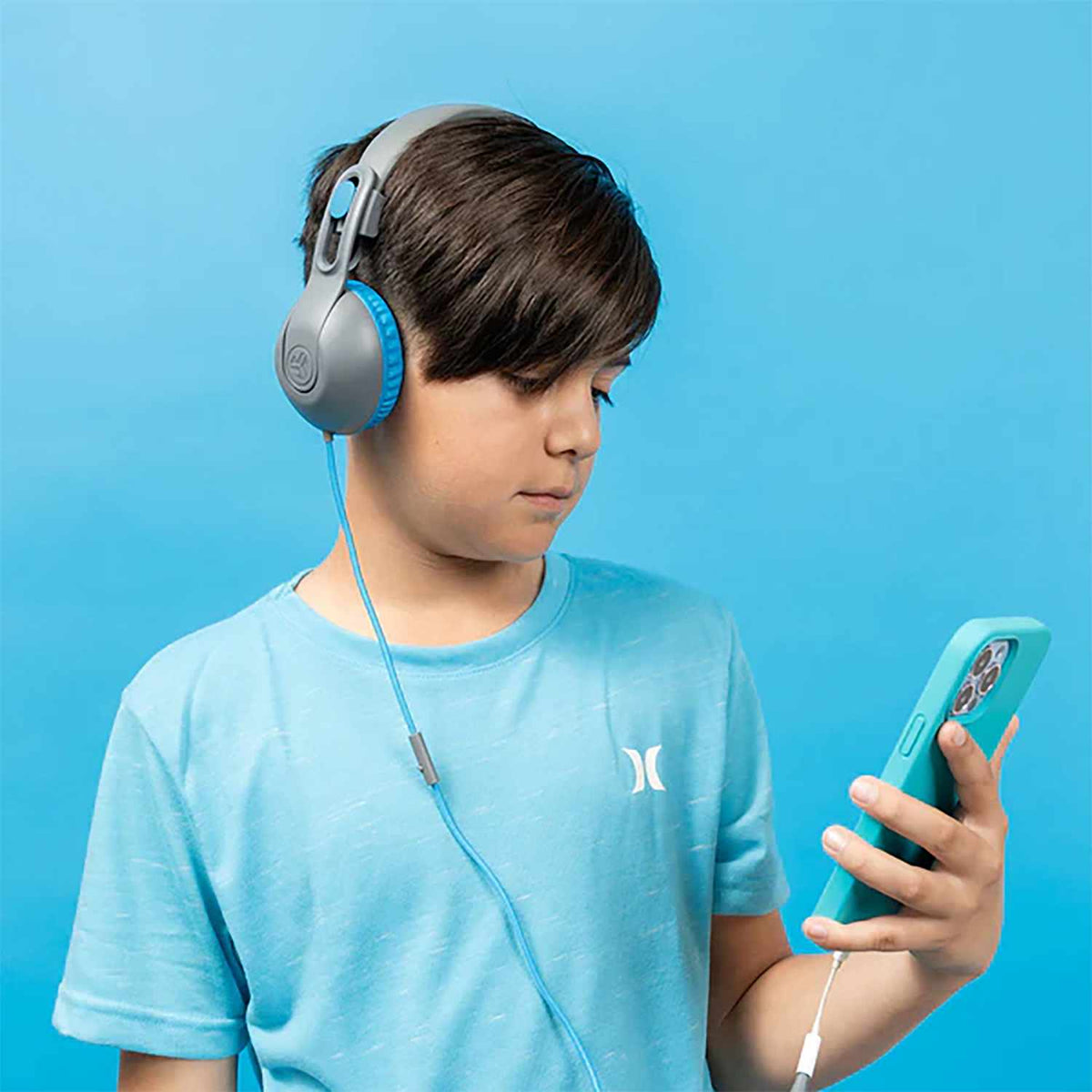 JLab JBuddies Studio 2 — Casque filaire — bleu/gris