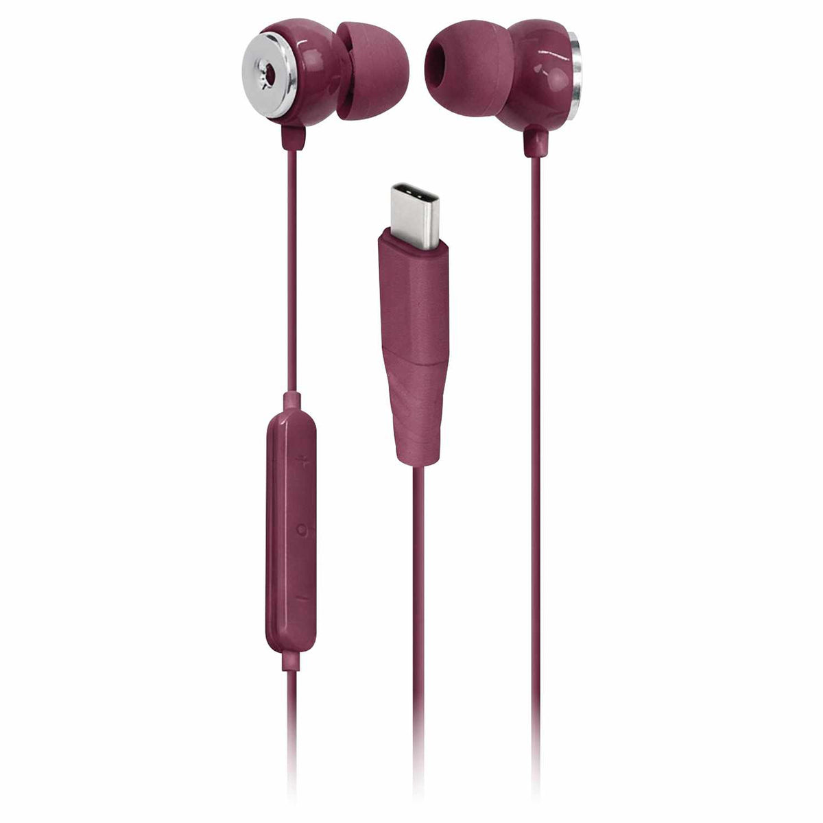 Helix/Retrak AudioForce SE USB-C Earbuds Plum