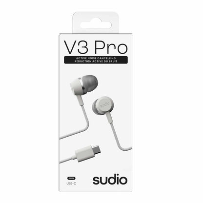 Sudio V3 Pro ANC Wired Type-C Headphones White
