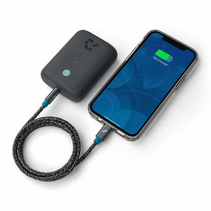 NBUSBCLTG3MSGRY PowerKnit — Câble USB-C vers Lightning 10 pi 60W PD Recharge rapide Space gris