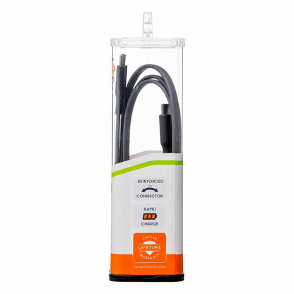 FC3GRY255966 ChargeSync Flat USB-C to USB-C Cable 3.3ft Gray