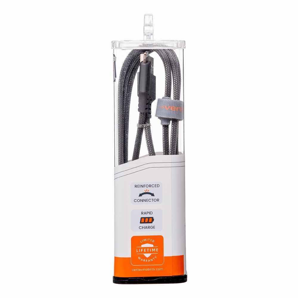 AC4STL256512 ChargeSync Alloy Lightning Cable 4ft Steel