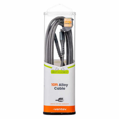 AC10STL256518 ChargeSync Alloy — Câble USB-C vers USB-C 10 pi Steel