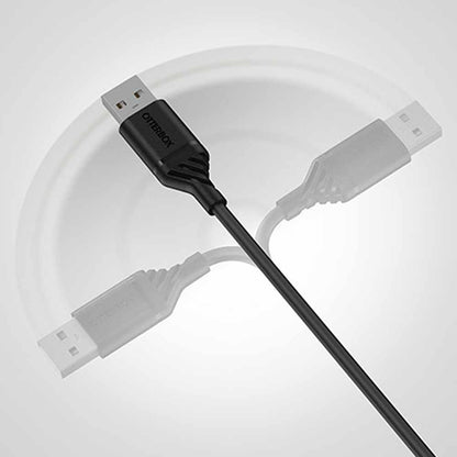 OtterBox Charge/Sync 3-in-1 USB-A to Micro/Lightning/USB-C Cable Black